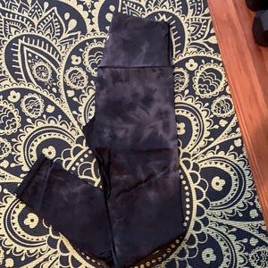 Leggings charcoal grey tie dye